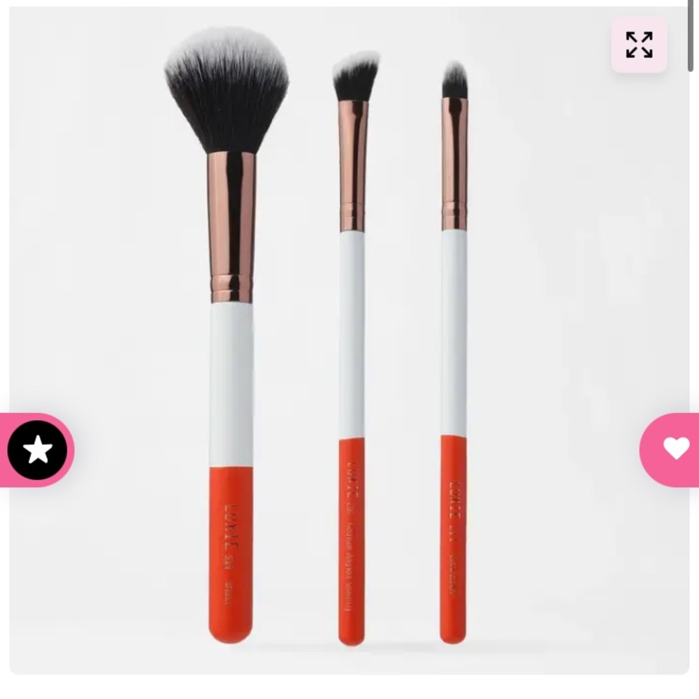 Luxie x Pautips 3 piece brush set